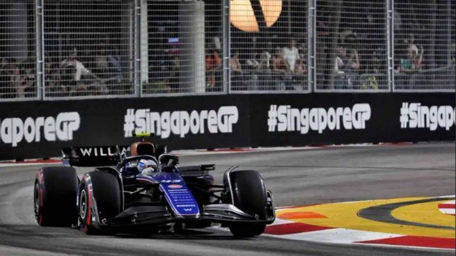 Franco Colapinto marcó la diferencia en el inicio del Gran Premio de Singapur