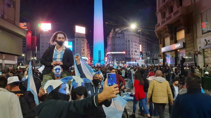 festejos obelisco argentina campeon