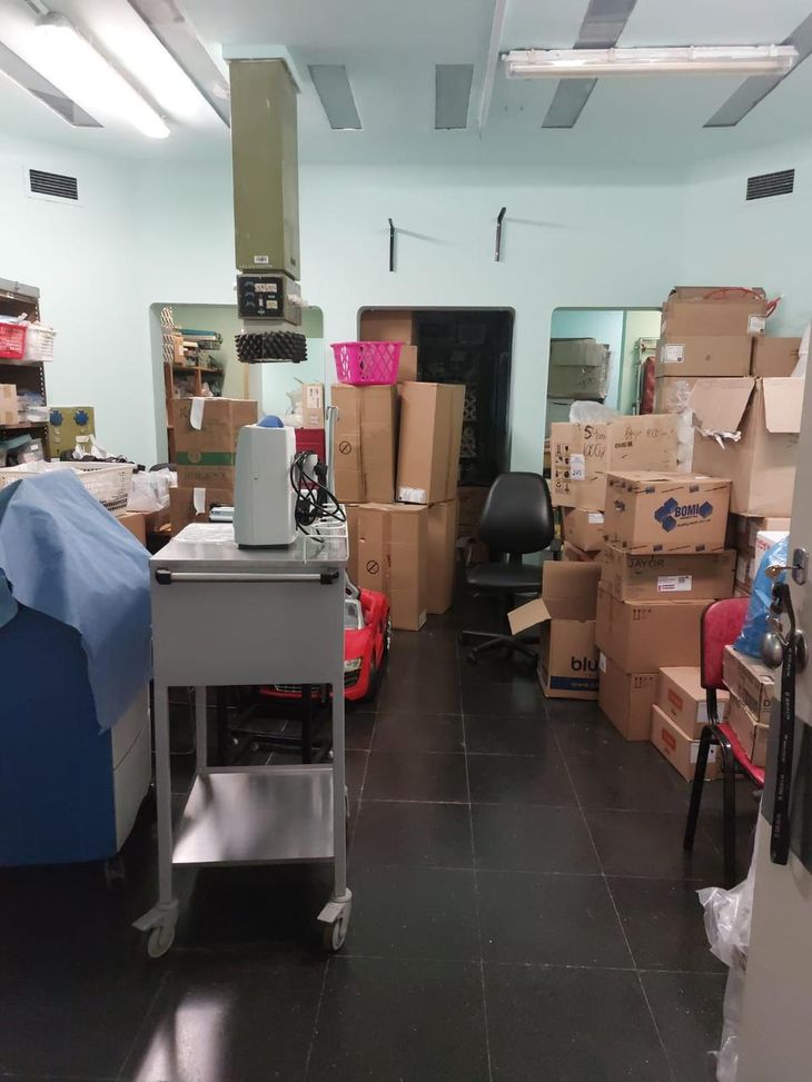 Imágenes de las condiciones del Garrahan exhibidas por Manuel Adorni. Imágenes de las condiciones del Garrahan exhibidas por Manuel Adorni.