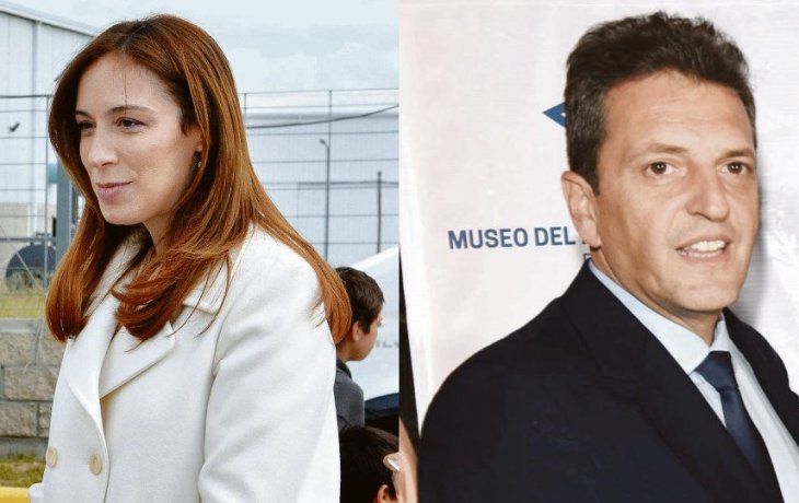 María Eugenia Vidal y&nbsp;Sergio Massa.