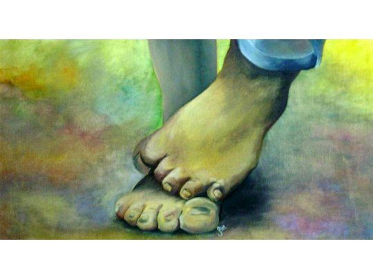 Uno de cada dos niños en la Argentina es pobre. (Foto: pintura El niño sin zapatos)