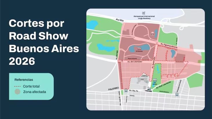 Los cortes contemplados en la Ciudad de Buenos Aires. Los cortes contemplados en la Ciudad de Buenos Aires.