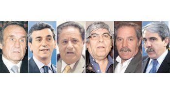 ámbito.com | Carlos Reutemann Florencio Randazzo Eduardo Duhalde Hugo Moyano Felipe Solá Aníbal Fernández