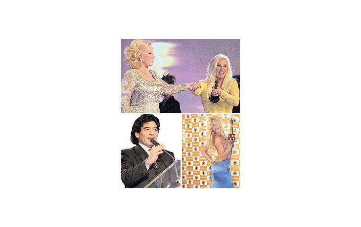ámbito.com | La imagen clásica del Martín Fierro año tras año: Mirtha Legrand y Susana Giménez compartiendo el estrado en el hotel Hilton. Diego Maradona: su Noche del 10 sólo ganó en Producción Integral. Cuando supo que no se llevaba el Oro, se retiró del Hilton di