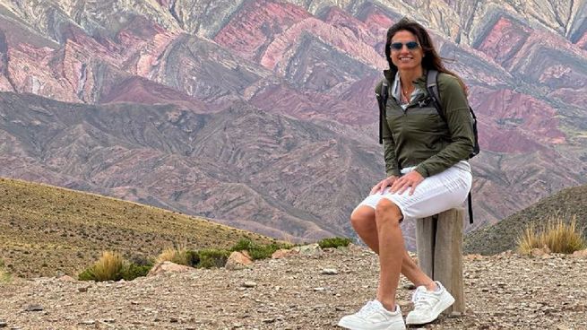 Gabriela Sabatini, de paseo por Jujuy.&nbsp;