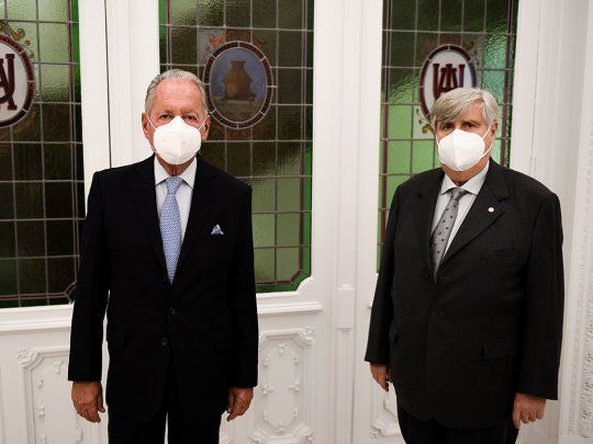 Daniel Funes de Rioja y Miguel Ángel Rodríguez Nuevas Autoridades UIA