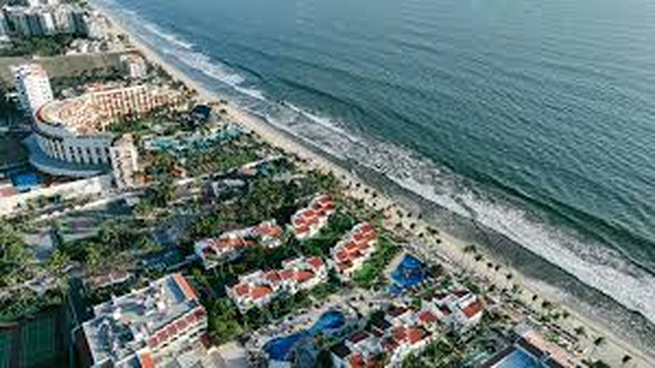 Vista aérea de Nayarit, en México.