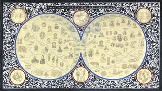 Adriana Bustos. “Imago Mundi V. Goldsilver” de la artista de Bahía Blanca se destaca por su atractivo visual.