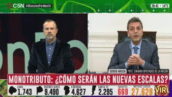 Sergio Massa habló sobre el monotributo en C5N