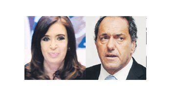 Cristina de Kirchner y Daniel Scioli