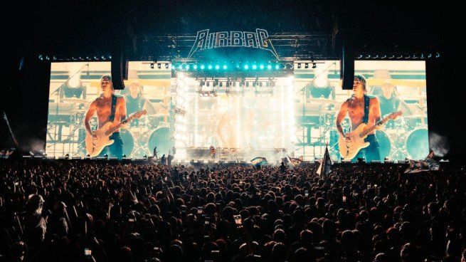 Airbag played at home for the third time in River and reaffirmed his power in national rock against a crowd