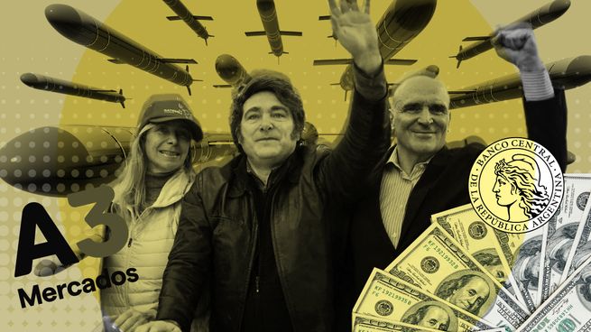 Karina Milei, Javier Milei y José Luis Espert. En las mesas, ironizan que “si el Gobierno no pudo ni organizar una caravana Presidencial por el conurbano bonaerense, ¿cómo planeaban salir del embrollo actual?”.