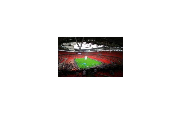 Poco interés. El estadio de Wembley a medio llenar. El fútbol es una preocupación para los Juegos Olímpicos.