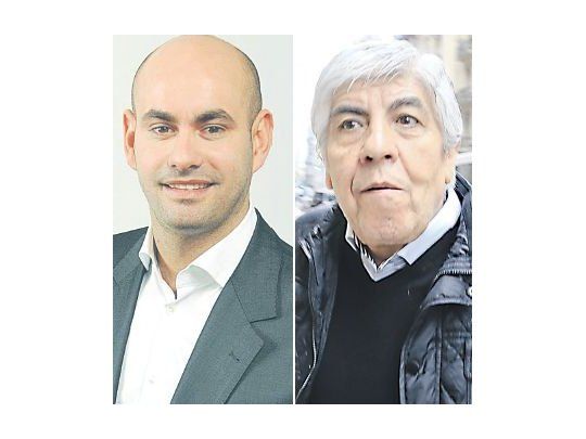 Patricio Farcuh y Hugo Moyano