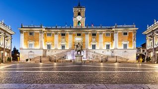 Capitolio romano, sin luces.&nbsp;