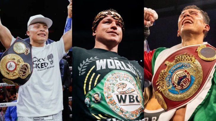 Encabezados por Saúl Canelo Álvarez, México tiene seis campeones mundiales de boxeo en distintas categorías en la actualidad.