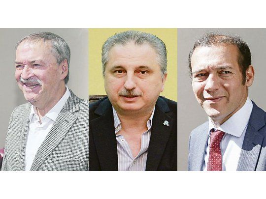 Juan Schiaretti, Hugo Passalacqua y Omar Gutiérrez