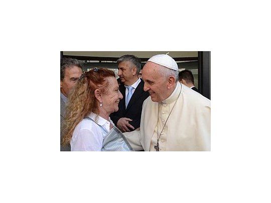 Jorge Bergoglio con su amiga Alicia Barrios