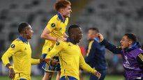 Arriba. Boca ganó en Chile por Copa Libertadores y llega entonado al Superclásico.