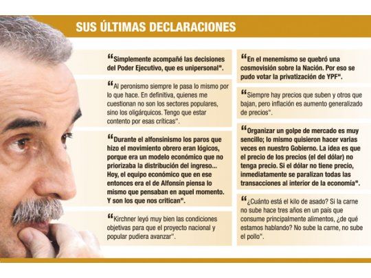 Sus últimas declaraciones