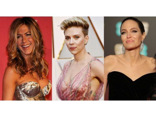 Aniston, Johansson y Jolie, un podio multimillonario