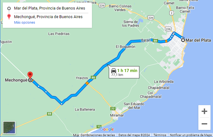 Mechongué is just an hour from Mar del Plata Mechongué is just one hour from Mar del Plata