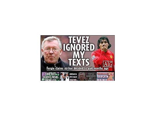 Portada. El diario The Sun publicó las palabras de Ferguson.