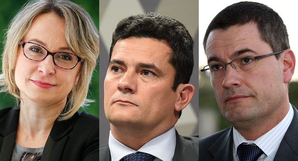 Marena y Valeixo fueron dos de los principales apoyos para Moro (centro) en el caso Lava Jato.