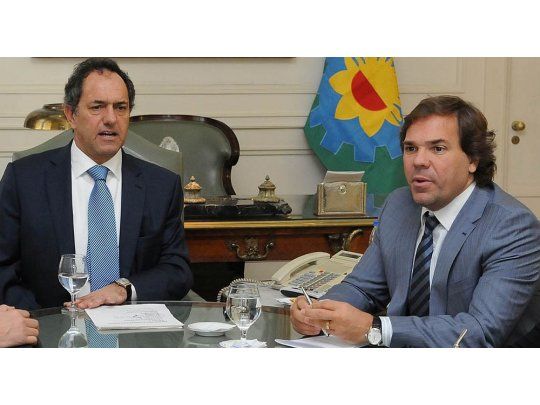Daniel Scioli y Alberto Pérez.