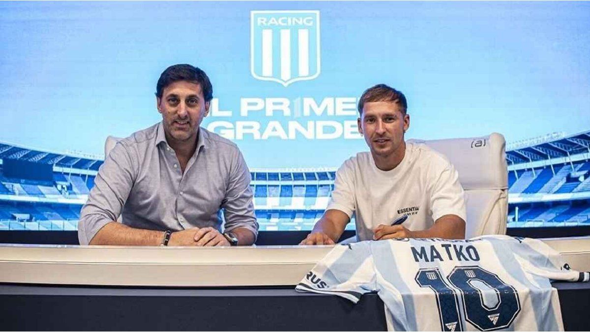 Racing oficializó la llegada de Matko Miljevic, el nuevo número 10 de ...