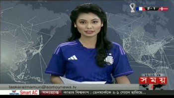 Bangladesh loca por Argentina: una periodista dio las noticias con la camiseta de la selección