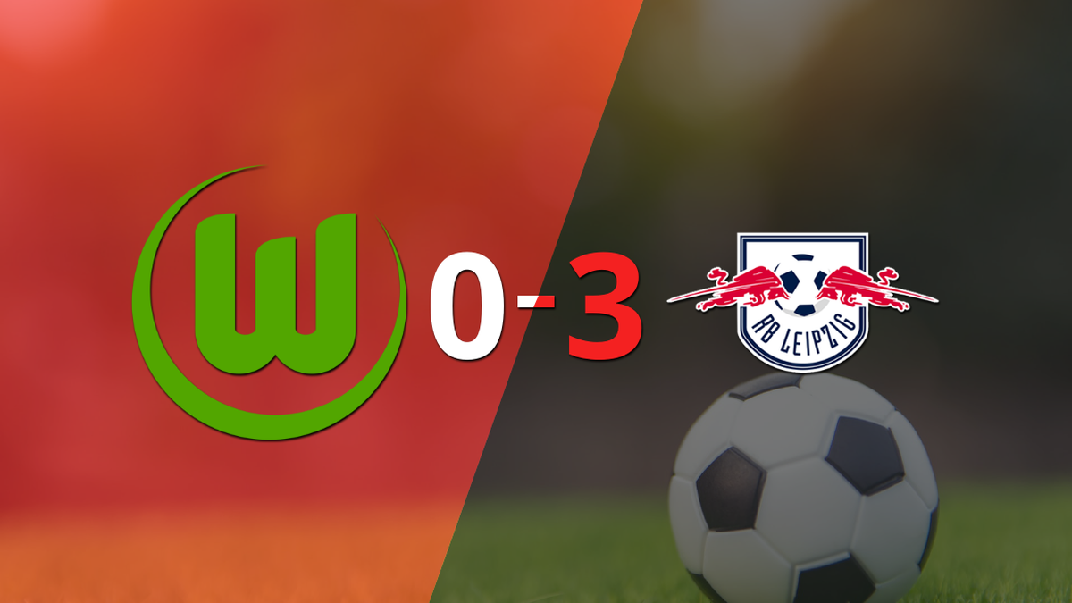 As a visitor, RB Leipzig thrashed Wolfsburg conclusively 3-0