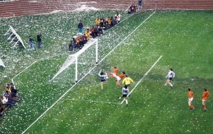 inedita foto de un historico gol del mundial 78