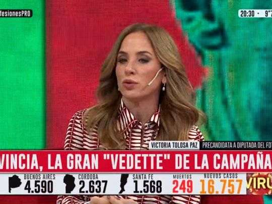 Victoria Tolosa Paz, en C5N. 