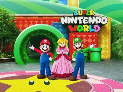 El parque de diversiones de Nintendo y Super Mario Bros. tiene