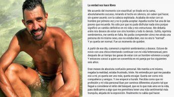 Sebastián Vega recibió mucho apoyo luego de publicar su carta.