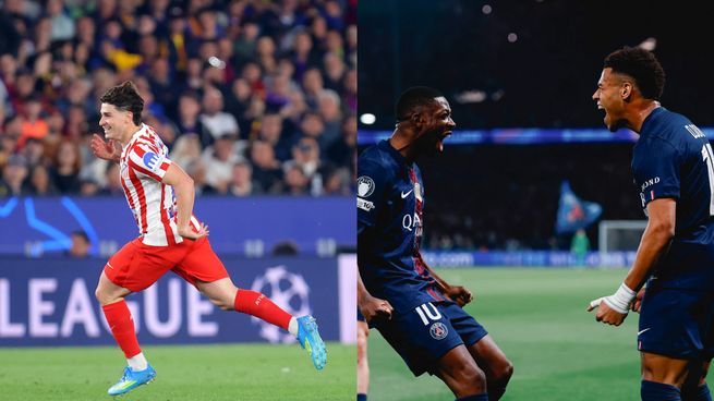 Victorias del Atlético de Madrid y del PSG en Champions League.