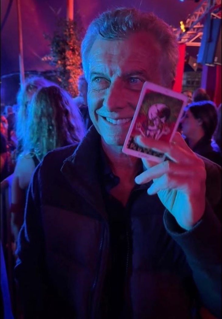 Mauricio Macri, en el VIP de Hernán Cattaneo. Mauricio Macri, en el VIP de Hernán Cattaneo.