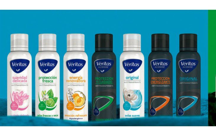 ámbito.com | Línea. Los desodorantes de Véritas son uno de los productos más conocidos de La Fármaco. También son tradicionales los jabones y talcos.