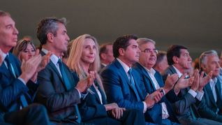 Karina Milei y el gobernador Marcelo Orrego compartieron un acto en San Juan. Karina Milei y el gobernador Marcelo Orrego compartieron un acto en San Juan.