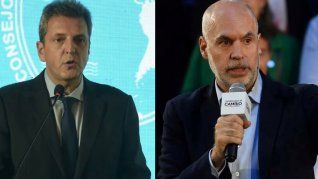 Sergio Massa y Horacio Rodríguez Larreta, precandidatos presidenciales en estas Elecciones 2023.&nbsp;