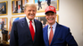 El político británico, impulsor del Brexit, junto a Donald Trump.&nbsp;