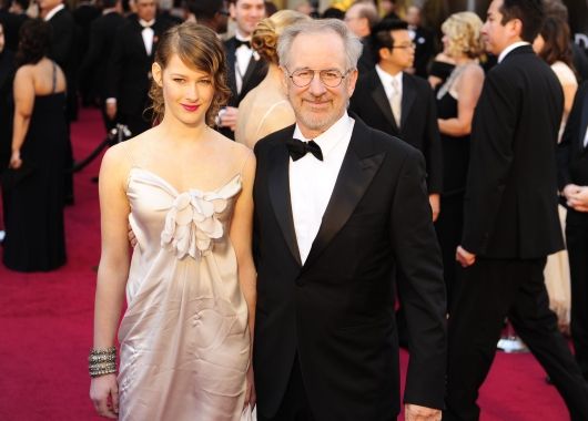 El director Steven Spielberg y su hija Sahsa