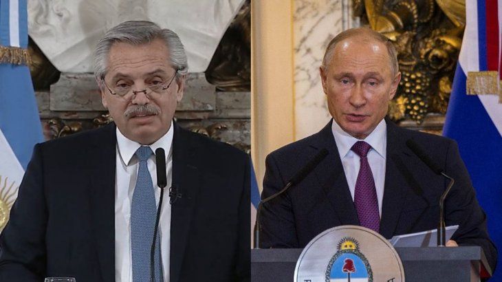 Alberto Fernández y Vladimir Putin anuncian la producción local de la vacuna Sputnik V Alberto Fernández y Vladimir Putin anuncian la producción local de la vacuna Sputnik V