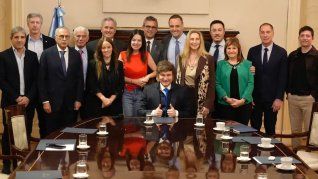 Javier Milei se reunió en Casa Rosada con su nuevo Gabinete.  Javier Milei se reunió en Casa Rosada con su nuevo Gabinete.