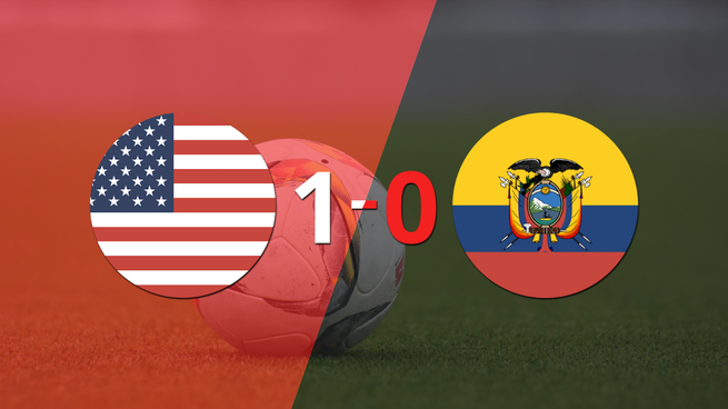 Apretada victoria de Estados Unidos frente a Ecuador