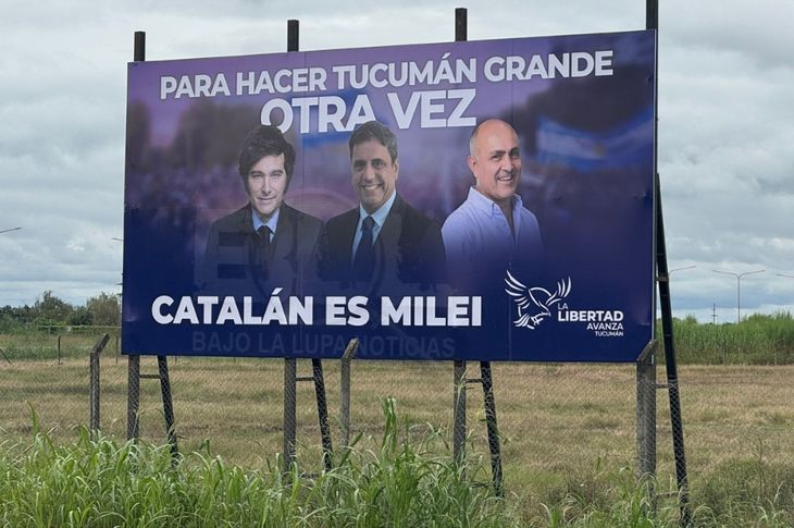 El intendente Alejandro Molinuevo se mostró en Concepción en un cartel junto al presidente Javier Milei y a Lisandro Catalán. El intendente Alejandro Molinuevo se mostró en Concepción en un cartel junto al presidente Javier Milei y a Lisandro Catalán.