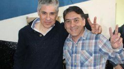 El diputadod el Frente de Todos, Pablo González, junto a Jorge Verón, quien será su reemplazo cuando pase a YPF.