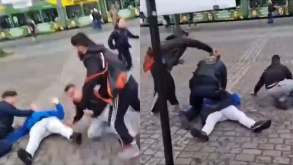a man stabbed several people during a political event