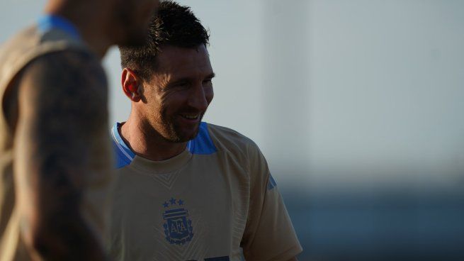 Lionel Messi, titular en la Selección argentina. 